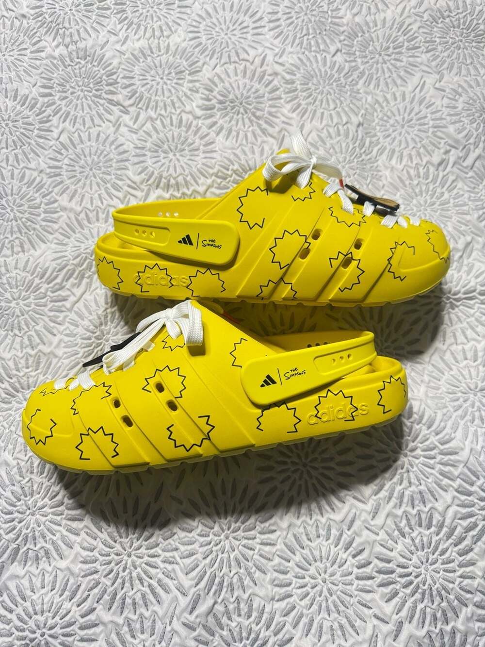 adidas x The Simpsons Adilette Clog Lisa Simpson Casual Sandal 11 HQ2580